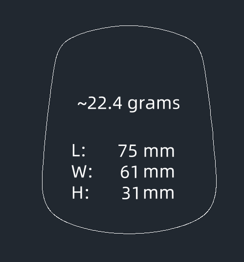 G-Wolves Fenrir Max 8K Wireless Mouse ~22.4g ,Type C Usb (Including duties and taxes)