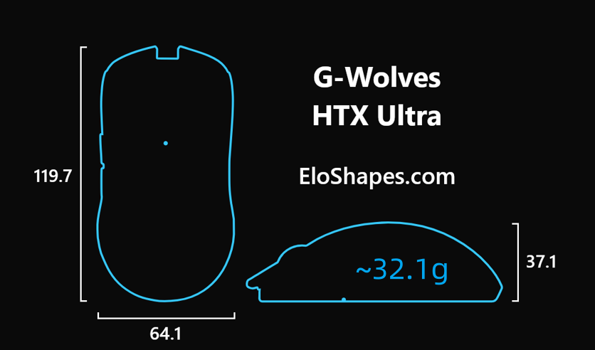 HTX ULTRA 8K Wireless Mouse ~32.1g (Including duties and taxes)