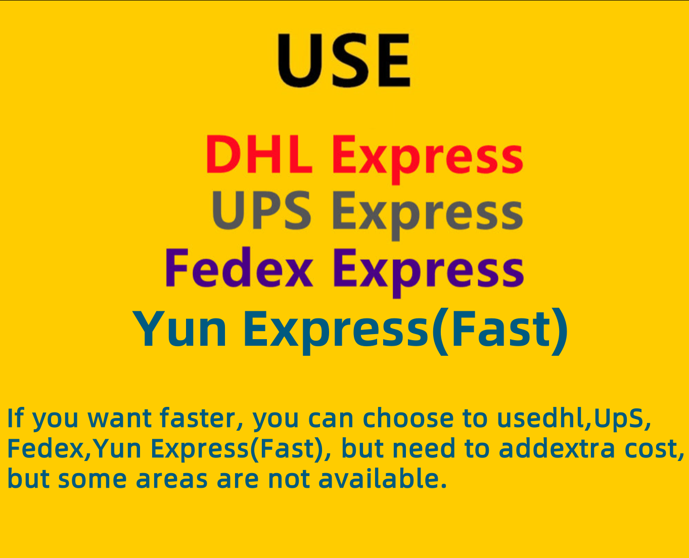 G-Wolves express shipping upgrade DHL FedEx UPS Yun Express