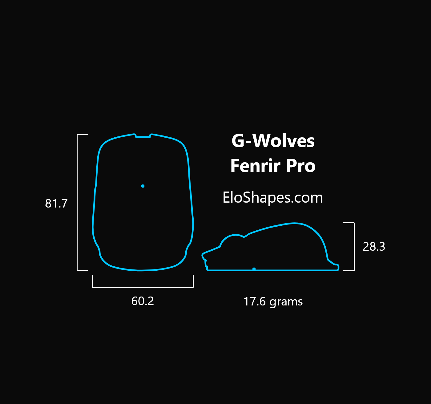 G-Wolves Fenrir Pro 8K Wireless Mouse ~18.9g,Type C Usb (Including duties and taxes)