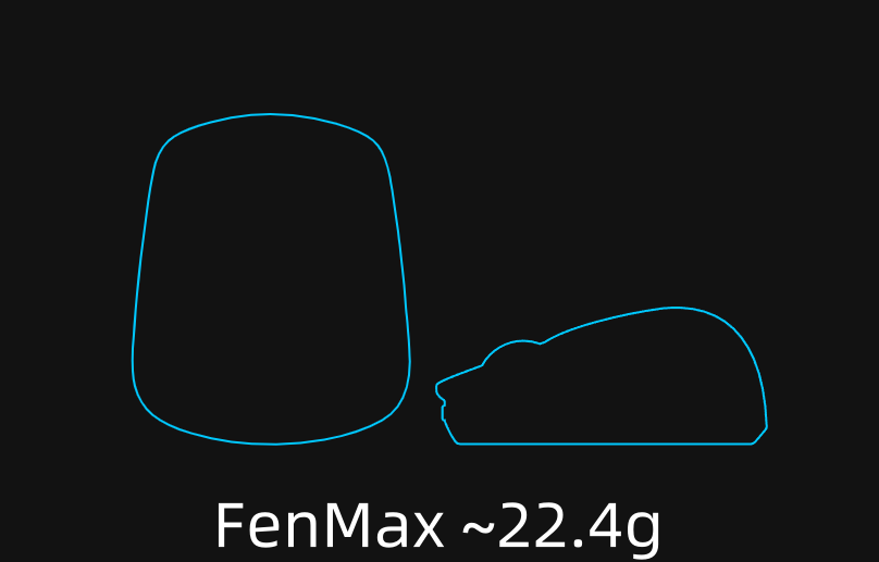 G-Wolves Fenrir Max 8K Wireless Mouse ~22.4g ,Type C Usb (Including duties and taxes)